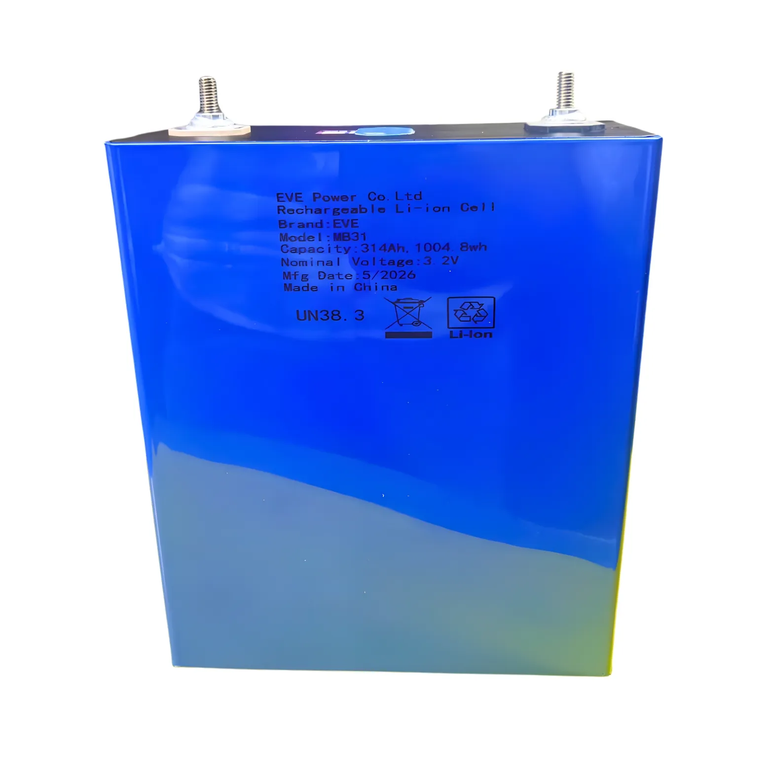 EVE MB31 3.2V 314Ah CELL WITH STUD WELD